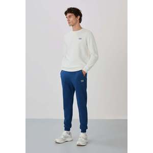 Chándal para hombre Andy Ecru-Parliament Brushed - 85190 - Ecru/Parliament - Product Image 1