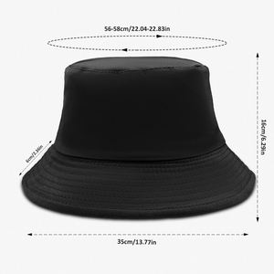 Sombrero de pescador reversible unisex, gorra de cubo de algodón transpirable de doble cara con bordado personalizado e impresión completa - Product Image 5