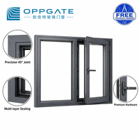 Fenêtre oscillo-battante en PVC-U avec stores intégrés, double vitrage, isolation phonique, pour projets hôteliers et d'appartements