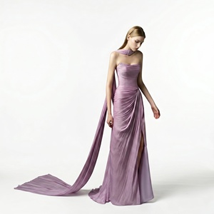 Abito da donna 2026 nuovo design di nicchia, sensuale, sottile, senza spalline, plissettato, con vita impero, per feste, sexy, romantico, estivo, tinta unita - Product Image 5