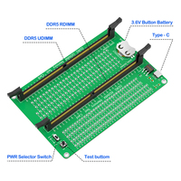 La carte de détection de mémoire de bureau DDR5 U-DIMM/R-DIMM convient au diagnostic des défauts de performance de la RAM DDR5 dans les ordinateurs de bureau