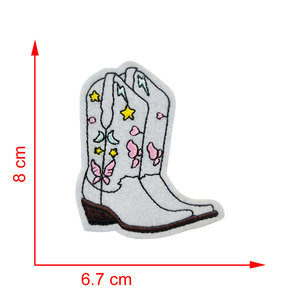 Western Cowboy Patch bordir besi pada Patch untuk pakaian termoadhesif Patch pada pakaian DIY menjahit kustom/grosir Applique - Product Image 2