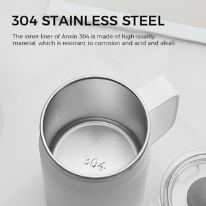 Ly giữ nhiệt cà phê bằng thép không gỉ <span class=keywords><strong>550ml</strong></span> có tay cầm, kiểu dáng tùy chỉnh, di động, kín hơi, có nắp đậy - Product Image 4