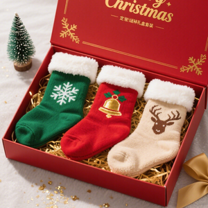 Lot de bas de Noël en feutre avec logo personnalisé Cadeaux d'entreprise en vrac pour les employés Père Noël <span class=keywords><strong>secret</strong></span> au bureau - Product Image 2