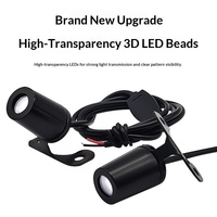 Neue YD Guangzhou Motorrad-Stehlampe mit Engelsflügel-Projektion, Willkommens-Teppich, Modifizierte Universelle Atmosphärenlampe