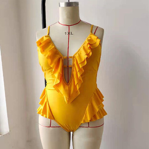 RUIYI grande taille <span class=keywords><strong>maillot</strong></span> <span class=keywords><strong>de</strong></span> <span class=keywords><strong>bain</strong></span> couleur unie jupe Style Fly Edge dos nu grosses femmes Bikini <span class=keywords><strong>maillot</strong></span> <span class=keywords><strong>de</strong></span> <span class=keywords><strong>bain</strong></span> grande taille une pièce maillots <span class=keywords><strong>de</strong></span> <span class=keywords><strong>bain</strong></span> - Product Image 4