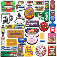 Breloques pour Sabots Très Vendues en Gros Nourriture Britannique Breloques de Chaussures Décorations de Chaussures Snacks Britanniques Breloques de Chaussures pour l'Angleterre Nouvelle Arrivée