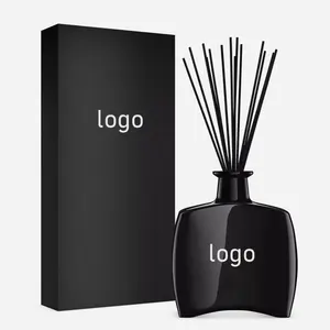 Empty Reed Diffuser Bottles Wholesale Reed Diffuser Glass Bottle Creative Luxury For Diffuser Black Matte 100 Ml