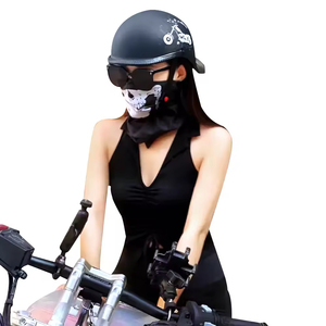 Nuevo Casco Abatible Unisex de ABS con Certificación DOT para Motocicleta, Estilo Gorra de Béisbol, Corona Príncipe, Retro <span class=keywords><strong>Cafe</strong></span> Racer, Accesorios para Moto, Beige - Product Image 2