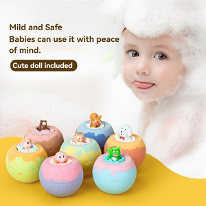 Bola de Sal de Baño para Niños, 100g, Bomba de Burbujas Explosiva con Aceite Esencial, Bola de Sal de Baño para Niños, Bola de Burbujas - Product Image 3