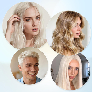 Decolorante Professionale per <span class=keywords><strong>Capelli</strong></span>, Polvere Decolorante Forte e Delicata, fino a 9 Livelli di Schiarimento per Riflessi - Product Image 6