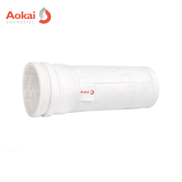 Sac filtrant en membrane PTFE laminée de précision pour le nettoyage des gaz de combustion, sac filtrant à poussière en membrane PTFE haute température