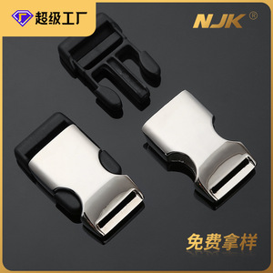 Alloy <b>Clip</b> Buckle 20mm Silver Black Durable Bag Accessory - Product Image 5