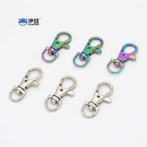 EWANG Wholesale Dog Buckle Key Ring Zinc Alloy Rotary Swivel Lobster Clasps Metal Snap Hooks for Bag Accessories - Product Image 5