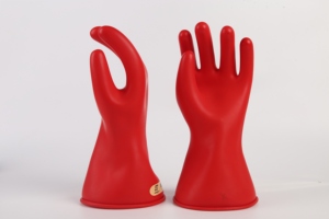Gants diélectriques en caoutchouc latex isolant bicolore de classe haute tension 00/0/1/2/3/4 pour travaux électriques, gants en caoutchouc électriques - Product Image 4