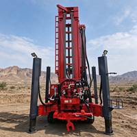 Foreuse de puits d'eau sur chenilles, machine de forage de puits profonds de 300 m pour l'exploration de puits d'eau