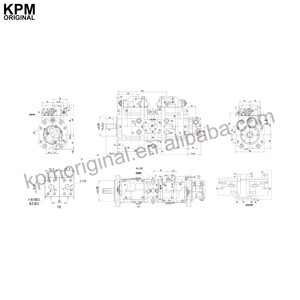 KPM orijinal vane direksiyon Volvo l pompa test cihazı K3V63DT 9N09-14T EC140 Volvo için hidrolik pompa - Product Image 5