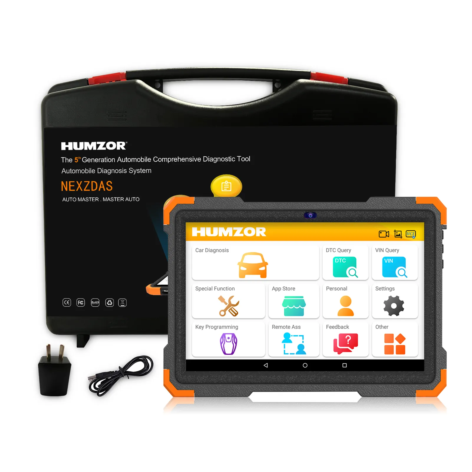 Humzor ND366E Testeur de système complet Outils de diagnostic automatique 17 + Fonctions spéciales Scanner Obd de voiture