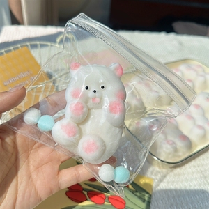 ของเล่นบีบสุนัขแสนน่ารักพร้อมเสียงดนตรี กำลังเป็นที่นิยมในโลกออนไลน์ เป็นของเล่นคลายเครียดรูปสุนัขขี้อาย มันเป็นวิธีที่ดีในการระบายอารมณ์ - Product Image 1