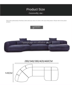 Minimalist Fabric Adult Sex Büros tühle & Sofas Gebrauchte Sofa Sleeper Bed 2-Sitzer Section als Sofas zum Verkauf - Product Image 4