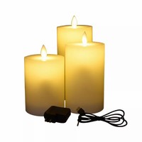 Rauchfreie LED-Flach lade kerze