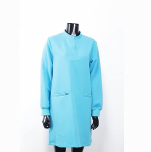 Robe à manches longues avec bouton magnétique caché, uniforme de personnel hospitalier et clinique, style musulman, robe de travail - Product Image 1