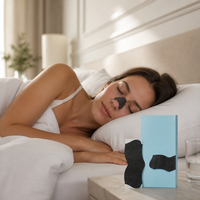 Bandes nasales noires extra-fortes pour soulager le ronflement, patchs d'aide au sommeil pour une meilleure respiration instantanée