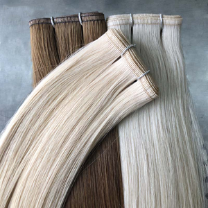 <span class=keywords><strong>Extension</strong></span> <span class=keywords><strong>capelli</strong></span> umani vera e propria <span class=keywords><strong>capelli</strong></span> cucitura trama genio russo - Product Image 3