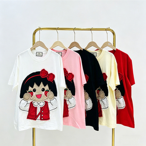 ZiTong - Camiseta Gráfica <span class=keywords><strong>de</strong></span> <span class=keywords><strong>Anime</strong></span> para Mujer, 5 Colores, Linda, Informal, Holgada, Blusa <span class=keywords><strong>de</strong></span> Verano - Product Image 1