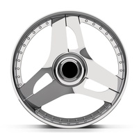 SY-1071 3-Speichen-Felgensatz Schwarz 2-teilige Felgen 19 Zoll 5x120 Leichtmetall-Sporträder Maßgefertigt 6061-T6 für Pickup RAM Toyota Dodge Chevrolet
