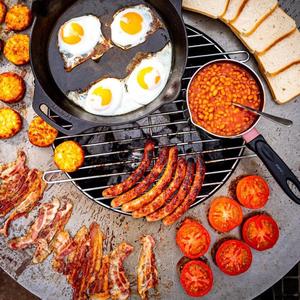 Vente directe en gros – <span class=keywords><strong>Plancha</strong></span> multifonctionnelle 3-en-1 amovible pour jardin avec brasero et grill barbecue - Product Image 3