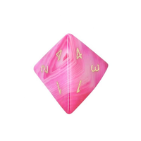 Dés en pierre d'agate rose uniques, vente en gros, dés polyédriques en vrac pour jeux de rôle (DND)