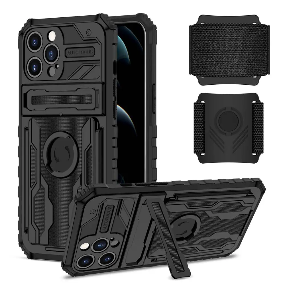 Armor Sport Gym Running Armband For iPhone Sports Running Arm Band Cell Phone Holder Pouch Case For Samsung