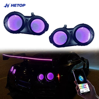 HETOP für GT-R R35 Upgrade-Rückleuchten 2008-2024 Spezielle Maßgefertigte RGB-Autolampe Farbenfroher Stil Rückleuchten DRL für Nissan