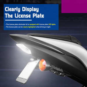 Support de plaque d'immatriculation XXUN support de cadre de queue de moto avec lumière LED pour SUZUKI <span class=keywords><strong>Katana</strong></span> GSX-S1000 <span class=keywords><strong>GS</strong></span>-XS1000 G-SXS1000 19-21 - Product Image 6