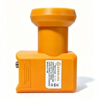 Universele Twin LNB Digitale Ku Band 0.1dB Lage Ruis 4K UHD Dubbele Uitgang F-Type Weerbestendige Satellietontvanger SL-201 voor Schotel TV Ontvanger