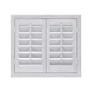 אוסטרליה enluthalבסגנון מפעל מחיר התאמה אישית עץ מלא pvc מתכוונן רסיסים רסיסים לחלונות - Product Image 2