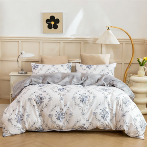 Funda de Edredón Estampada, Funda de Almohada de Fibra Sintética, Juego de Fundas de Edredón Cómodas y de Alta Calidad para Uso Doméstico - Product Image 1