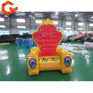 Verjaardagsfeestje Opblaasbare Koning Stoel Sofa Reclame Opblaasbare Meubels Stoel Voor Promotionele - Product Image 4
