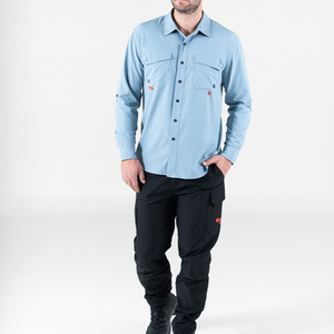 Camisa de <span class=keywords><strong>Senderismo</strong></span> Informal Transpirable con Protección Solar Personalizada de Fábrica, Camisas de Pesca de Secado Rápido de Poliéster <span class=keywords><strong>para</strong></span> Hombre - Product Image 4