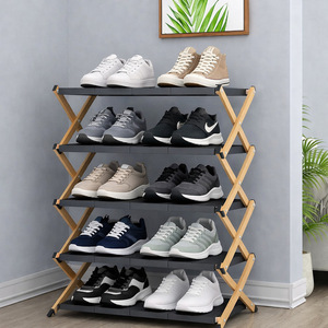Étagère de rangement pliable multi-niveaux pour chaussures, baskets et talons hauts, pour entrée de maison, usage domestique X028X051 - Product Image 5