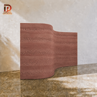 Panel Dinding Batu Fleksibel Rammed Earth, Ubin Keramik Lembut Ultra Tipis untuk Dekorasi Interior Eksterior