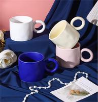 Cadeau Premium Klein Tasse en céramique de style crème bleue Coffret cadeau promotionnel
