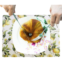 KUKESI Tapis de table en liège et bois MDF de haute qualité, napperon à sublimation, tapis de table pour assiette de restaurant