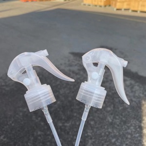 Bouteilles en plastique rechargeables 18/410 20/410 24/410 28/410 avec pulvérisateur à gâchette à brume fine, coloris noir, blanc, transparent - Product Image 2