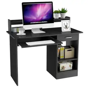 家庭办公室木制电脑桌与文件柜笔记本电脑桌