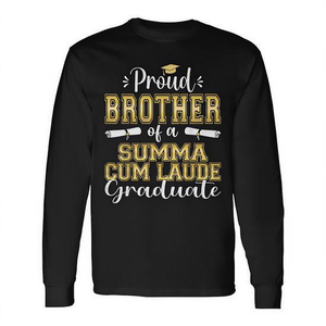 T-shirt à manches longues pour frère d'un diplômé Summa Cum Laude, promo 2023 - Product Image 2