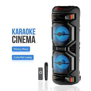 Zqs8221 Caixa Deso High Power Basgeluidssysteem Luidsprekerbox Party Speaker Karaoke Outdoor Draadloze Grote Luidspreker Voor Dj