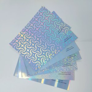 Bán buôn không thấm nước cao cấp mạnh mẽ dính Holographic Pet nhãn Sticker giấy A3 kích thước <span class=keywords><strong>A4</strong></span> cho linkjet in ấn - Product Image 6