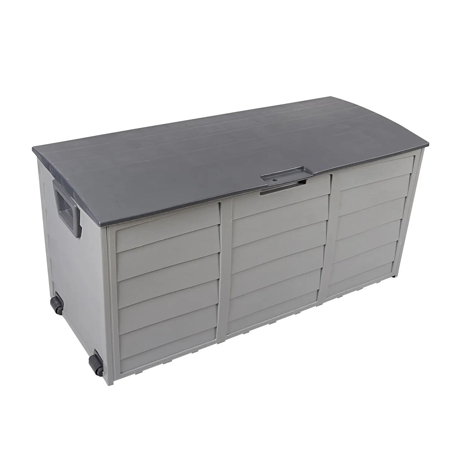 Commercio All'ingrosso di Stile di legno Grande Organizzazione Home Storage Box Orgnizer Box di Stoccaggio Garage Giardino di Stoccaggio di Plastica Scatola Ponte Bin Per Il Giocattolo